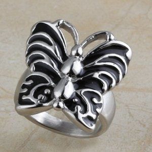 NEW James Avery Style SS Butterfly Fashion Ring